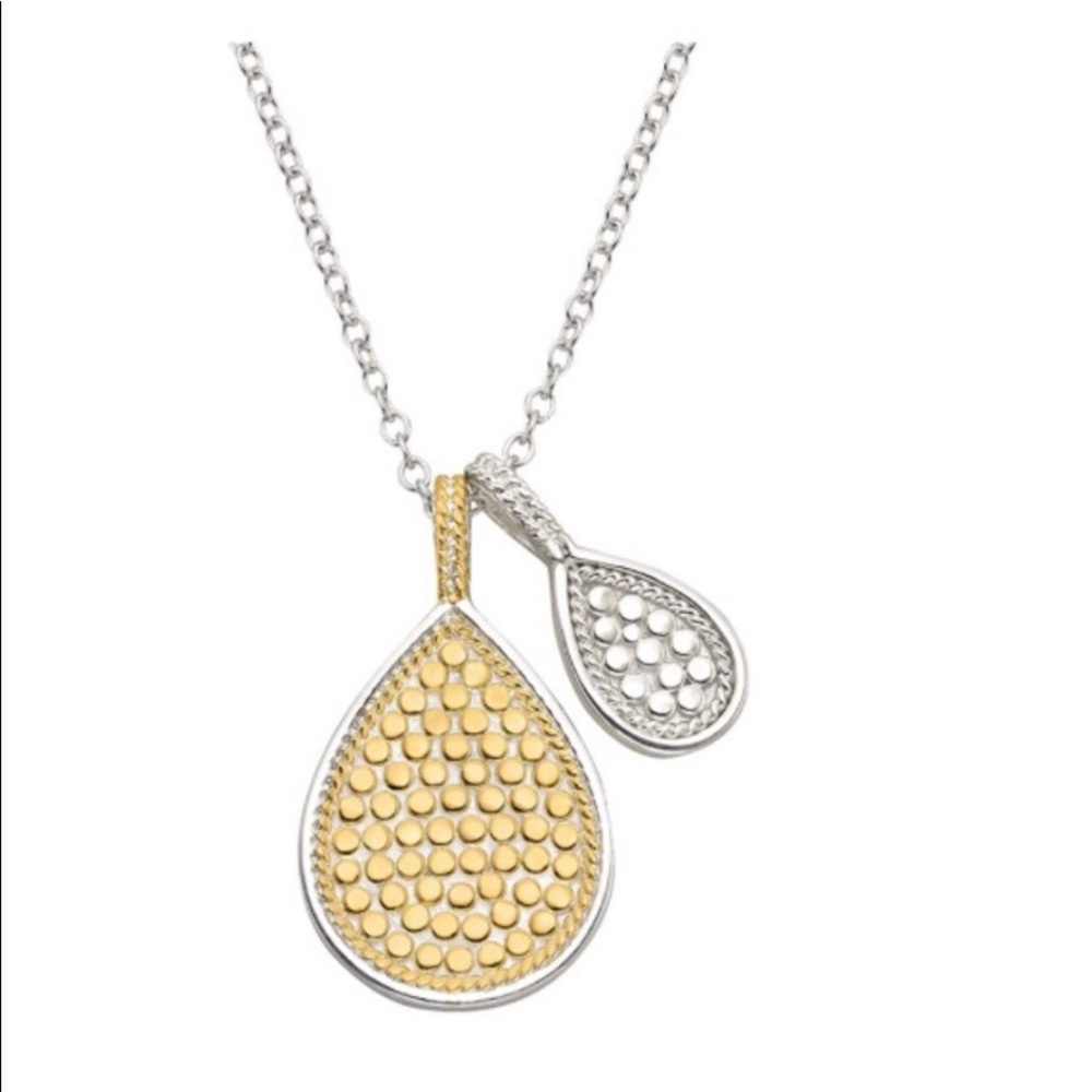 Anna beck double teardrop pendant necklace